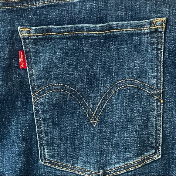 LEVI’S Classic Bootcut Jeans Stretch Mid-Rise Blue Denim - Picture 8 of 16